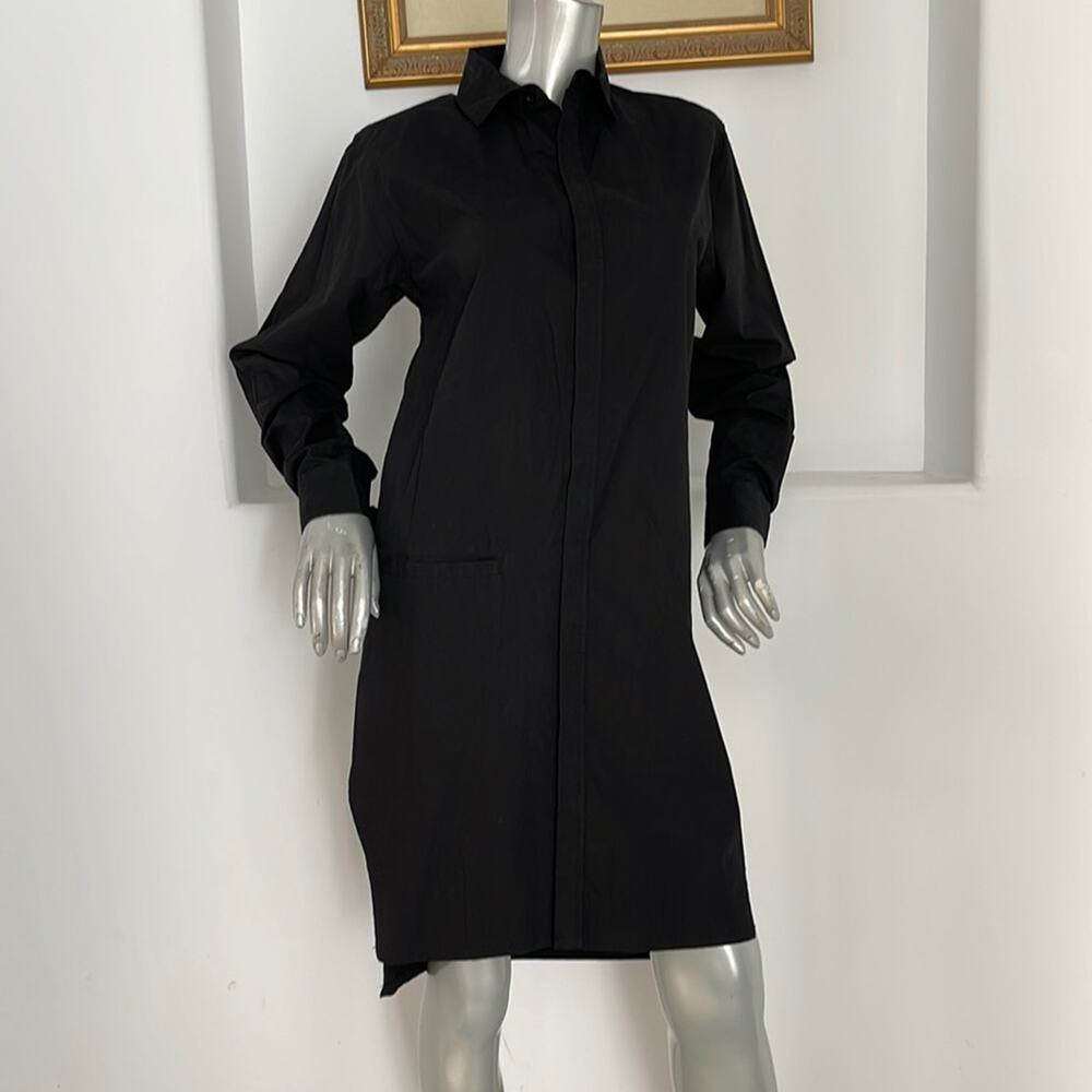 OAK Long Sleeve Shirt Dress Black Size XS